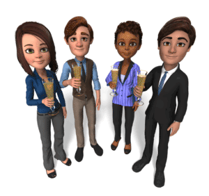 Animated gif sample: Business People Champagne Salute