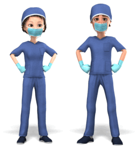 Animated gif sample: Male Female Medical Scrubs Mask