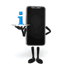 A smartphone butler turns on its screen then select an app that appears as your custom message.