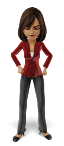 Animated gif sample: Business Woman Emote Angry