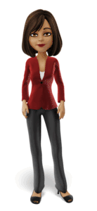 Animated gif sample: Business Woman Emote Attention