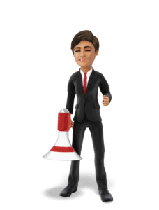 Animated gif sample: Business Grant Emote Megaphone