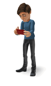 Animated gif sample: Grant Taking Pictures Smart Phone