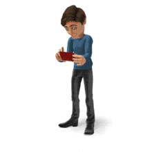 An animation of Grant taking a photo using a smartphone.