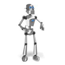 A shiny retro-robot scratches its head in confusion.