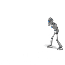 Injured Robot Walk | 3D Animated Clipart for PowerPoint 