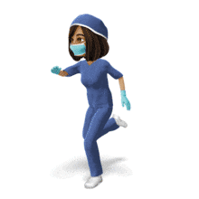 Medical Woman Scrubs Run