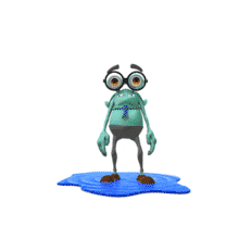 This animation features the presentation character Jerry jumping in a large puddle.  Jerry leaps into the air, and comes crashing down on the puddle, causing water to splash in multiple directions.  Use this animation for all of your presentations involving the season of Spring, rain, outdoors, and more.