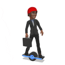 This animation features the presentation character Ethan Riding an electronic one wheeled device to work.  Ethan is holding onto a briefcase, while happily maintaining his balance on the device as he rides towards the office. Use this animation for all of your transportation, business, and technology themed presentations.