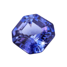 Download this animated clipart of a sparkly blue diamond. Symbolize riches and wealth in presentations/media designs.
