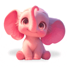 Download this cute elephant animation to visualize innocence and playfulness.