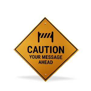 Customize this caution street sign jump spin animation with editing tools to change the design and make it your own.