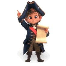 Download this Colonial Messenger Animation to represent a historical era of important news and announcements.