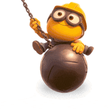 Download this Emoji Wrecking Ball Animation to visualize breaking though challenges and obstacles.  Use in presentations and media designs.