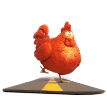 Download this animation of a chicken crossing the road, humorously bringing the classic joke to life. A fun visual punchline with endless charm.