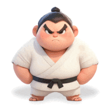 Download this Sumo Wrestler Animation to visualize Strength and Stability in presentations and media designs.
