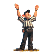 Download this Referee Making a Call Animation to symbolize order, authority, and decision making.