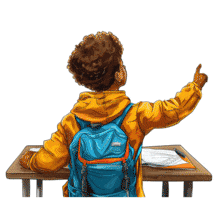 Download this clipart template to symbolize the inquisitive nature of students and the pursuit of knowledge in a learning environment.