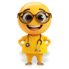 Download this emoji Doctor Animation to add a standout out graphic for medical professionalism in your presentations and media designs.