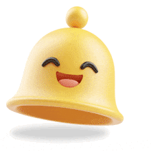 Download this Cartoon Emoji Notification Bell Animation to add a joyful reminder to your presentation slide or media design.