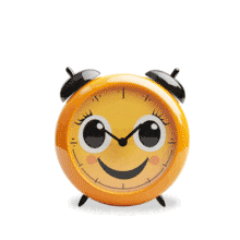 Download this  cute alarm clock ringing animation to symbolize positive punctuality in your presentations and media designs.
