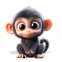 Download this Cute Monkey animated clipart to add playfulness and engagement to your presentations, capturing attention with its dynamic design.