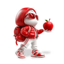 Download this &quot;Apple for the Teacher&quot; Animation to symbolize Knowledge and Education