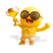 Download this Emoji Winning Trophy Animation - Celebration and Achievement