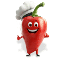Download this &quot;Chef Red Pepper&quot; Animation to represent culinary expertise, or bringing heat in the kitchen.