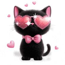 download this animation of a cute valentine cat with heart-shaped sunnies, pink glitter and quirky charm!