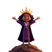 Use this business queen waving animation to symbolize female leadership, empowerment, and success in business or motivational presentations.