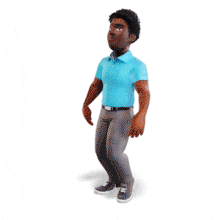 Download this confident 3D strut animation GIF for presentations or media. Perfect for showing progress, swagger, or motivation.