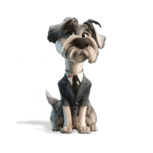 This animated business dog GIF adds charm and professionalism to PowerPoint or Google Slides. Great for fun, creative, or office-themed presentations.
