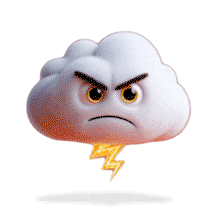 This angry cloud animation with lightning adds emotion and energy to PowerPoint or Google Slides. Great for mood, tension, or emotional buildup slides.