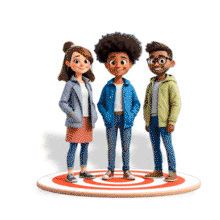 This lively PowerPoint Animation showcases a group of friends celebrating success, perfect for team-building presentations.