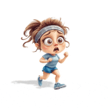 Use the Tired Jogging Girl animation to illustrate resilience, fitness challenges, and motivational themes in your PowerPoint or Google Slides presentation.