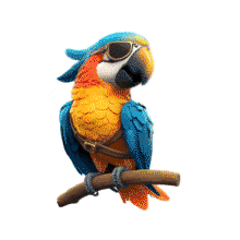 Download this cool parrot animation to add a playful vibe to your presentation slides.