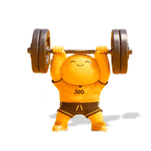 Download this lively lifting emoji animation to energize your fitness-focused PowerPoint Animation.