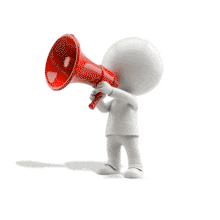 Download this lively Megaphone Man animation to amplify your presentation&#039;s message with engaging visuals.