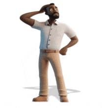 This expressive Regretful Man animation captures deep contemplation, perfect for conveying themes of decision-making in your PowerPoint Animation.