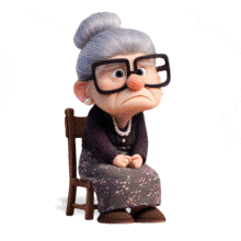 This touching PowerPoint Animation captures the essence of an elderly woman&#039;s sadness, perfect for conveying deep emotions.