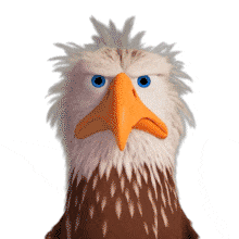 This PowerPoint Animation of a stressed bald eagle humorously captures the essence of frustration and tension.