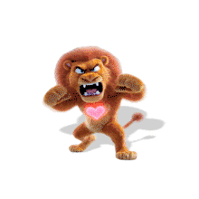 Lion roaring animation