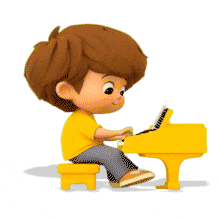 This delightful PowerPoint Animation of a boy playing piano captures the joy of music and creativity, perfect for engaging young audiences.