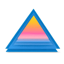 This captivating PowerPoint Animation of a vector triangle with vibrant colors creates a serene visual experience.