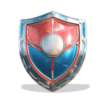 This PowerPoint Animation of a Shiny Shield Badge of Honor symbolizes protection and honor.