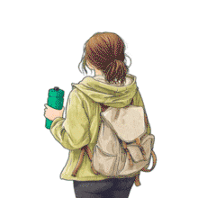 This PowerPoint Animation captures a woman holding a water bottle, symbolizing hydration and an active lifestyle.