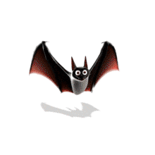 This playful flying bat PowerPoint Animation brings a whimsical touch to your slides, perfect for Halloween themes.