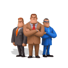 This PowerPoint Animation showcases three angry businessmen, perfect for emphasizing corporate challenges and leadership themes.