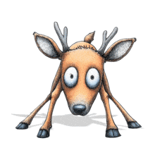 Use this humorous deer in headlights animation to illustrate surprise, fear, or being caught off guard in your PowerPoint presentations.